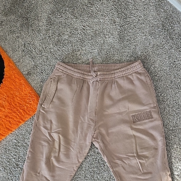 Kith Taupe Textured Joggers New Without Tags XL - Picture 6 of 7